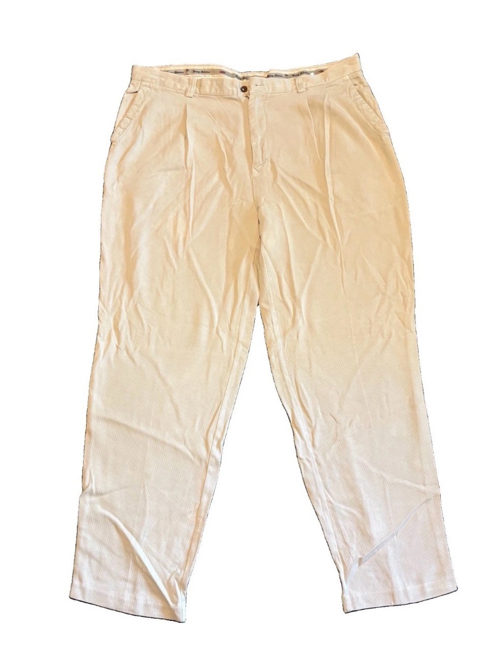 Tommy Bahama Men’s Silk Dress Pants Khaki 42x31 Casual Beach Lightweight Travel